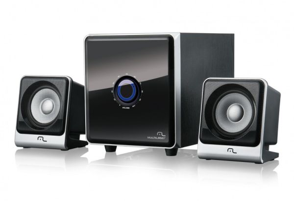 Caixa de Som Multilaser SP095 2.1 Subwoofer 27W RMS Bivo