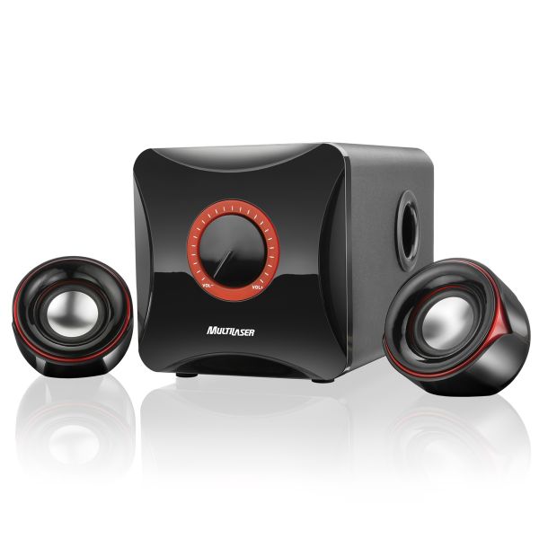 Cx De Som Multilaser 2.1 Subwoofer 20W RMS Bivolt SP097